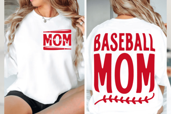 Baseball Mom SVG Graphics for Commercial Use and Illustrations