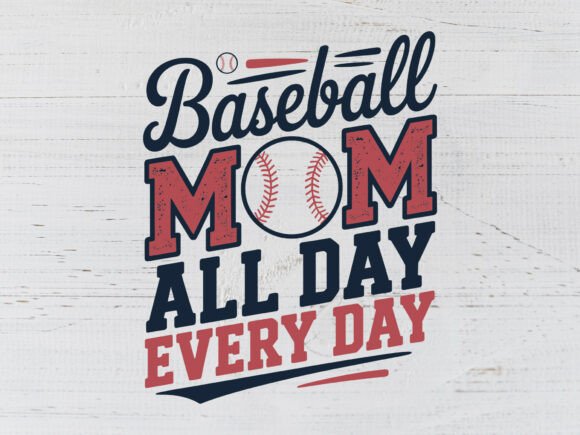 Baseball Mom SVG PNG: A Versatile Graphic Design Asset for T-Shirt Designs
