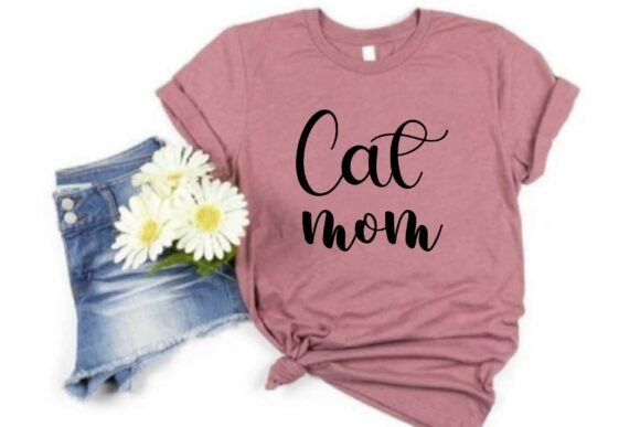 Cat Mom SVG PNG Mother’s Day Graphics for T-Shirt Designs
