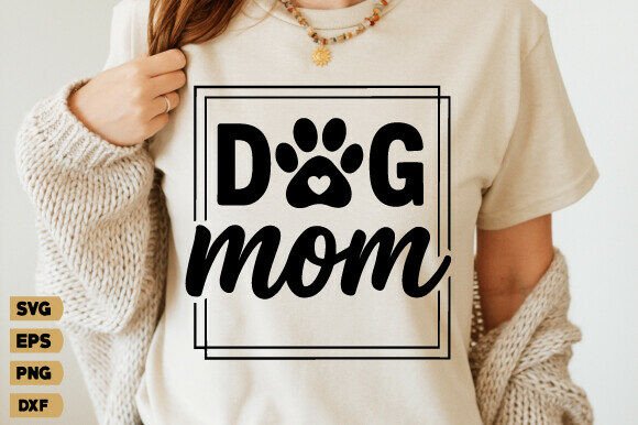 Dog Mom SVG Graphics: A Fresh Take for T-Shirt Designs and Local Branding