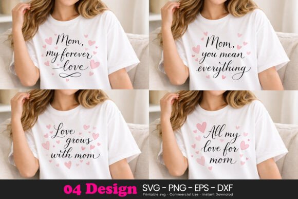Family Love Mom SVG Mother’s Day – A Typography Graphic for Real Crafting