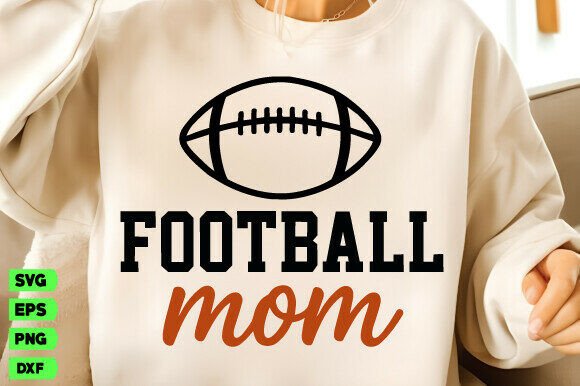 Football Mom SVG & Retro Baseball Mama PNG: A Bold Graphic Design Asset for T-Shirt Designs