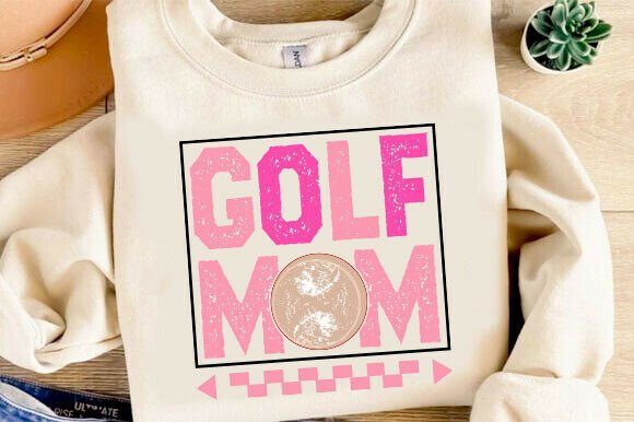 Golf Mom SVG Graphic: A Versatile T-Shirt Design Asset for Creative Sellers