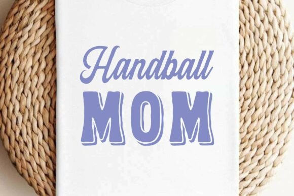 Handball Mom SVG PNG: A Retro Graphic Design Asset for T-Shirt Designs and Branding