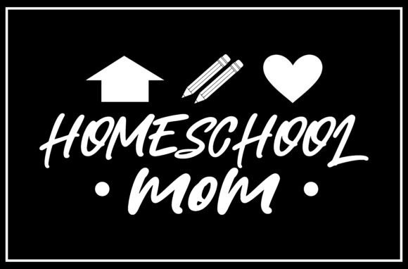Homeschool Mom SVG Design: A Versatile Graphic for T-Shirt and Merch Projects