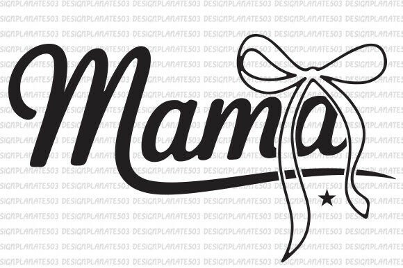 Mama Bow SVG: A Versatile Graphic Design Asset for Handmade Creations