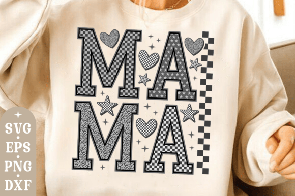 Mama Checkered SVG: A Must-Have Graphic for T-Shirt Designs and More