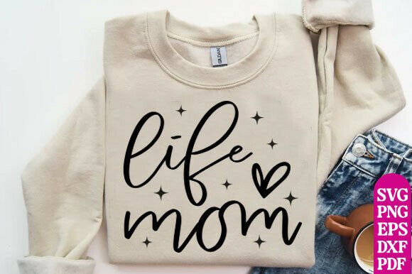 Mom Shirt Design SVG for Handmade & T-Shirt Projects