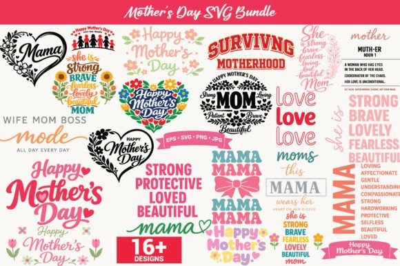 Mom SVG Bundle Mother’s Day – A Graphic Design Asset for Creative Branding
