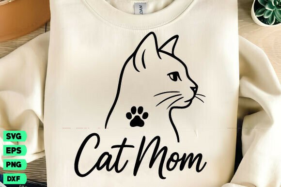 Mother’s Day Gift for Cat Mom SVG: A Versatile Design Asset for Creative Branding