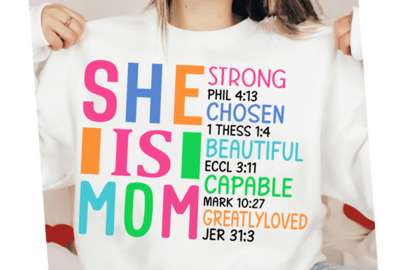 She is Mom SVG PNG – A Versatile Graphic Design Asset for T-Shirt Designs